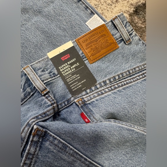Levi’s Baggy Barrel Cotton Medium wash - size 28 - Picture 7 of 10